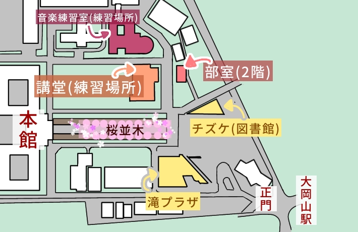 大学構内地図